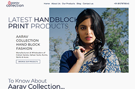 Aarav Collection Business Website Development