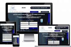 SEO Web Design and Design refreshment for Tax Attornies COTTS LAW