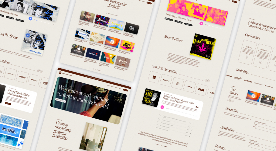 Wonder Media Network | Award-Winning Website Redesign Project screenshot 1