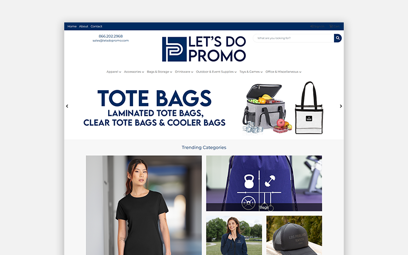 Let's Do Promo B2B Ecommerce Website screenshot 1