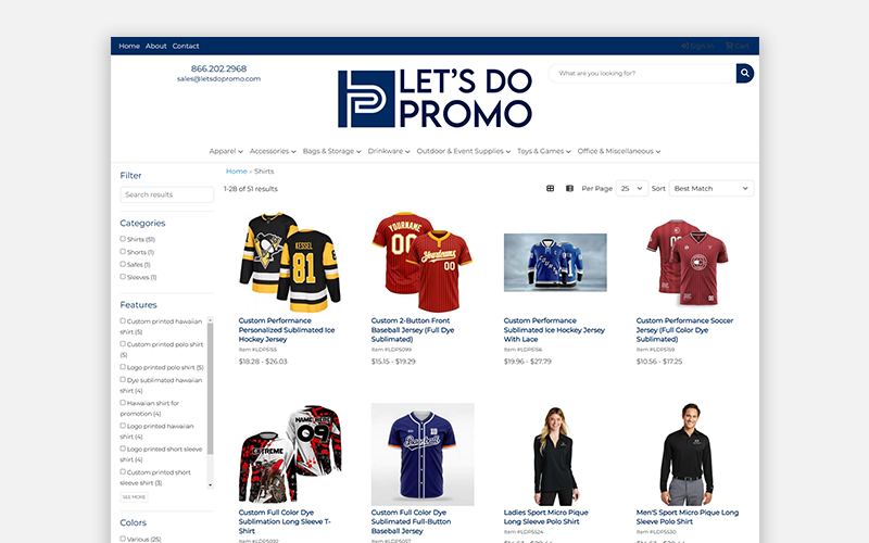 Let's Do Promo B2B Ecommerce Website screenshot 2
