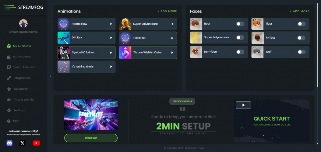 Streamfog screenshot 2