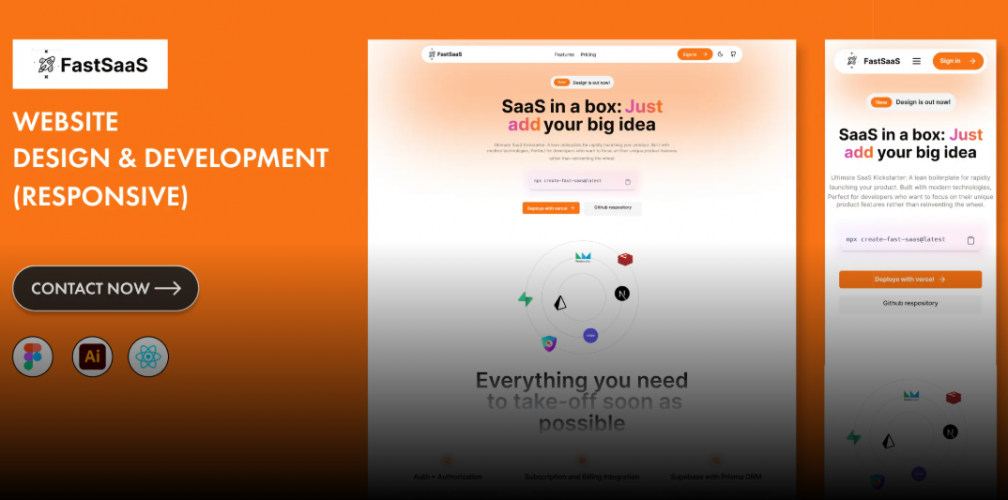 Fastsaas | open-source saas boilerplate screenshot 1