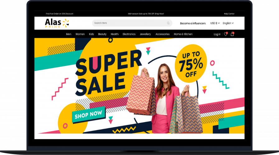 Alas E-Commerce screenshot 1