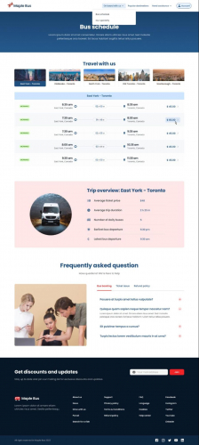 Maple bus website's user-centric transformation screenshot 2