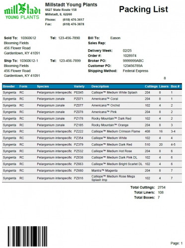 Millstadt Young Plants Custom Greenhouse Management System / ERP screenshot 3