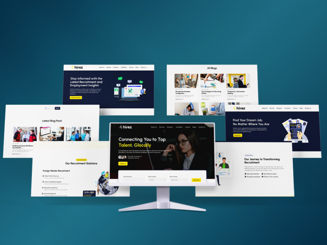 UI/UX Designing & Development of Hirez.ca screenshot 3