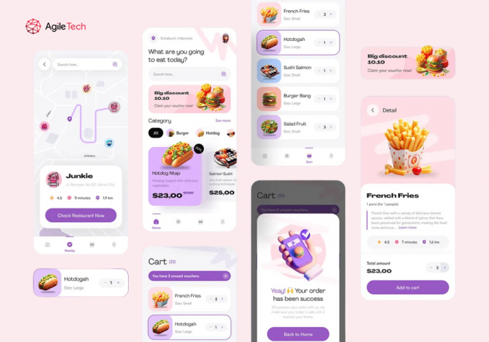 Food Delivery App Solution Increased Order Efficiency by 50% screenshot 3