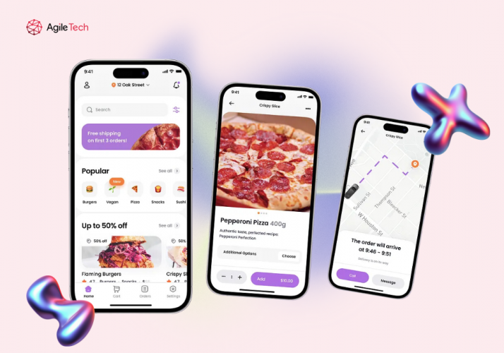 Food Delivery App Solution Increased Order Efficiency by 50% screenshot 1