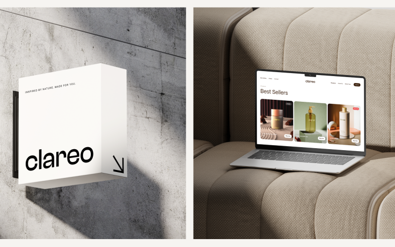 CLAREO: Graphic Design | 3D Motion Cosmetics | Branding screenshot 1