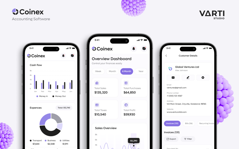 Coinex : UI/UX Design | Accounting Software | Web App screenshot 5