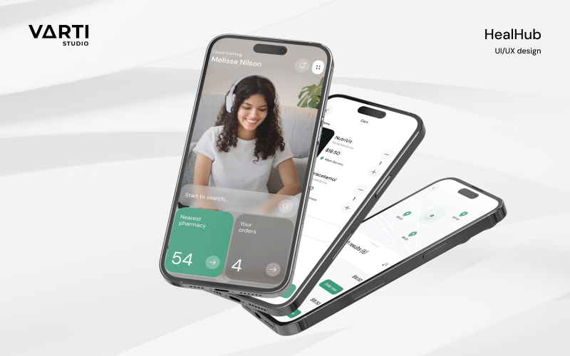 HealHub : UX/UI Design | Healthcare App Design screenshot 1