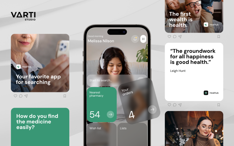 HealHub : UX/UI Design | Healthcare App Design screenshot 5