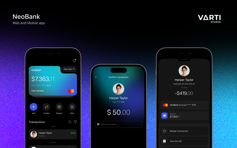 Neo Bank : UX/UI Design | Banking Web App screenshot 3