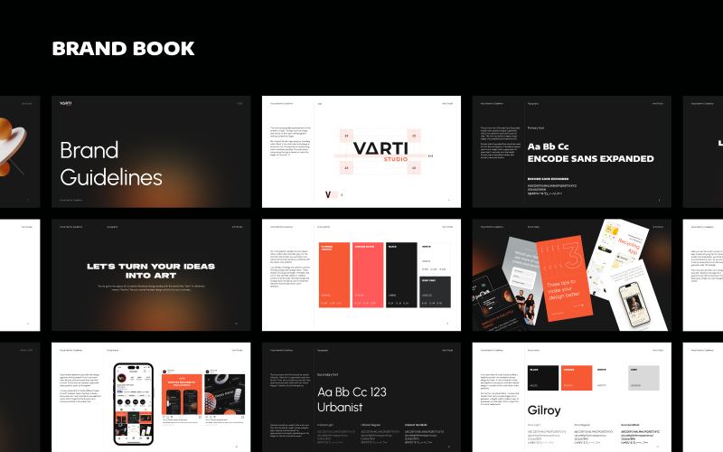 Varti Studio Brandbook : Branding | UI/UX Design screenshot 5