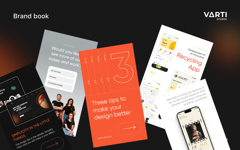 Varti Studio Brandbook : Branding | UI/UX Design screenshot 4