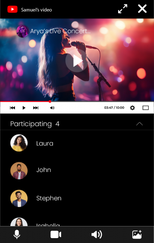 Minimum Viable Product Development – Media Streaming and Group Sharing App screenshot 3
