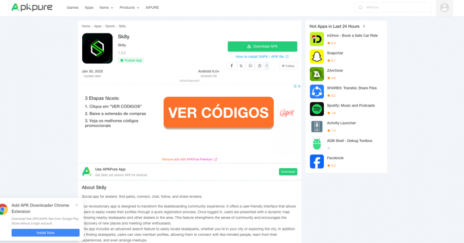 Sk8y App screenshot 1