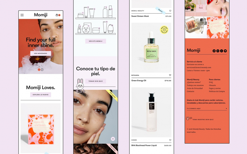 Momiji - An identity for a skincare & beauty brand that stands out in the crowd screenshot 3