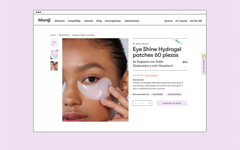 Momiji - An identity for a skincare & beauty brand that stands out in the crowd screenshot 1