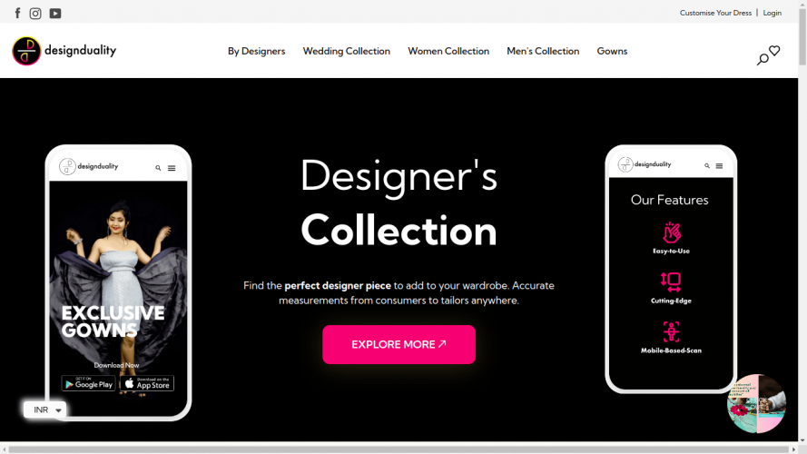 DesignDuality – Tailor Made Online Fashion App for Indian Apparel Designers Marketplace Platform screenshot 2