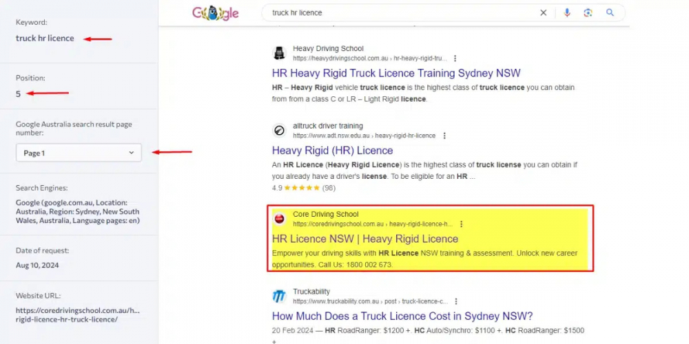 Core Truck Driving School screenshot 1
