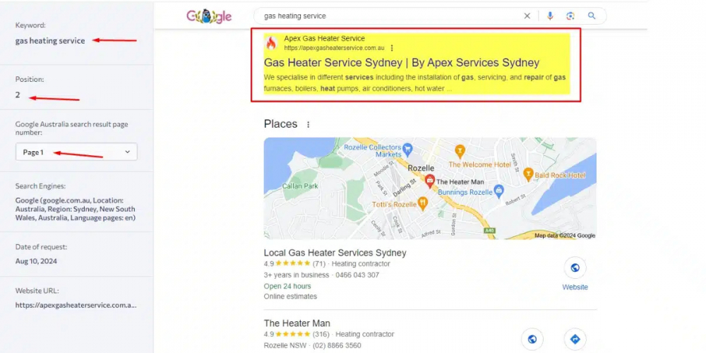 Apex Gas Heater Service screenshot 2