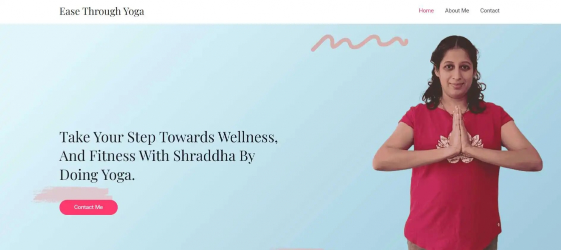 Portfolio Website with Payment Integration for Shraddha, Yoga Instructor in Dublin, USA screenshot 1
