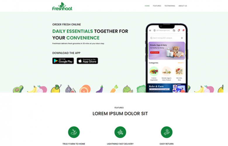 Freshhaat screenshot 2