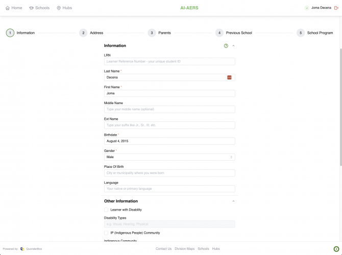 AI-Assisted Enrollment Referral System (AI-AERS) screenshot 1