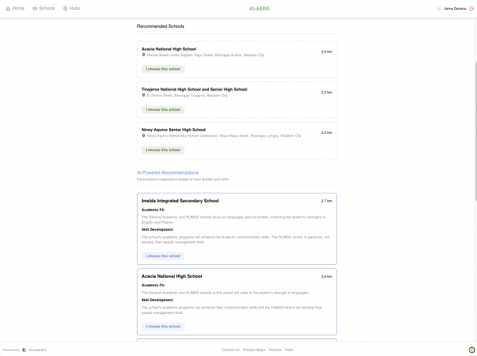AI-Assisted Enrollment Referral System (AI-AERS) screenshot 5