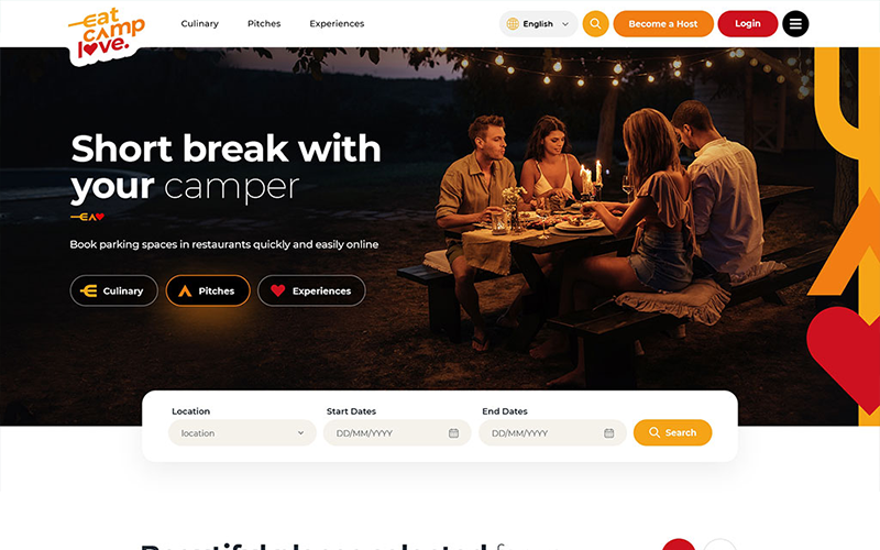 EatCampLove screenshot 1