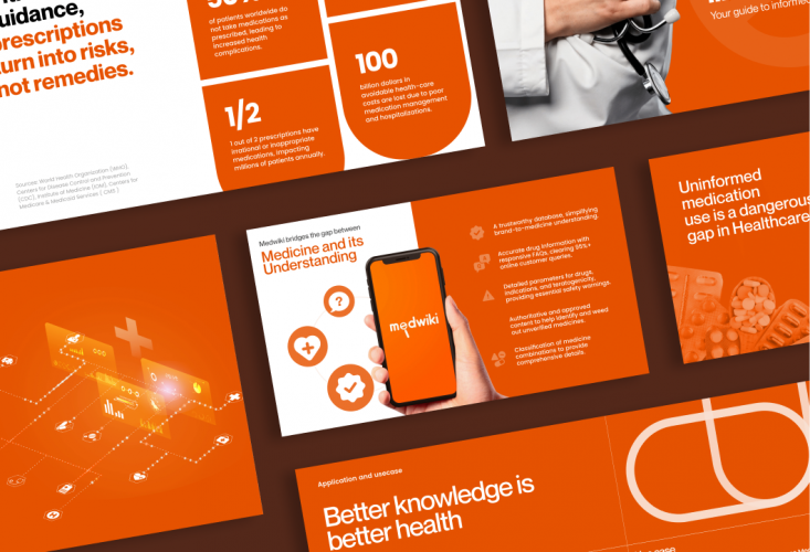 Product presentation for a healthcare company screenshot 1