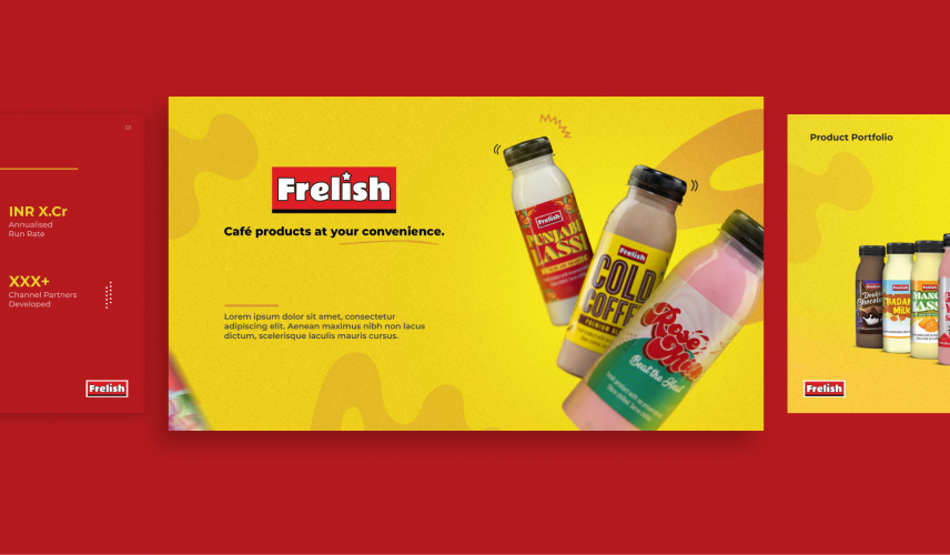 Investor pitch deck design for FMCG brand screenshot 1