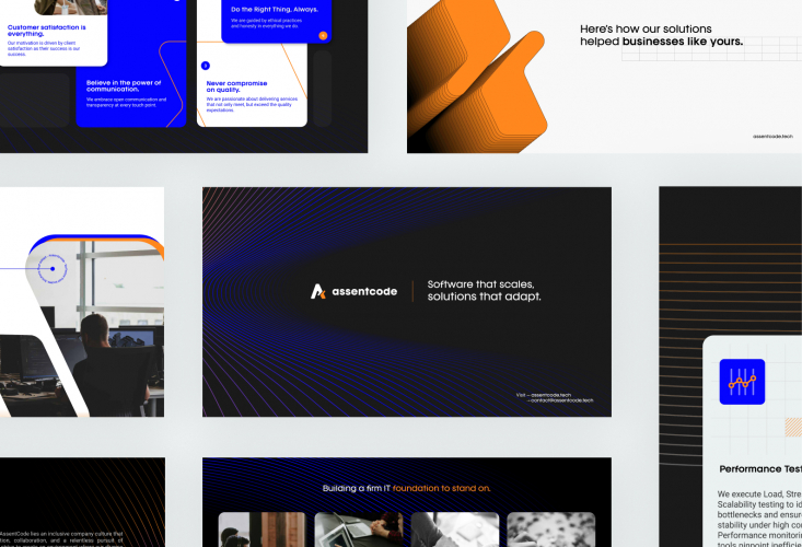 Company profile for an IT company screenshot 1