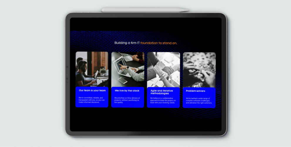 Company profile for an IT company screenshot 3