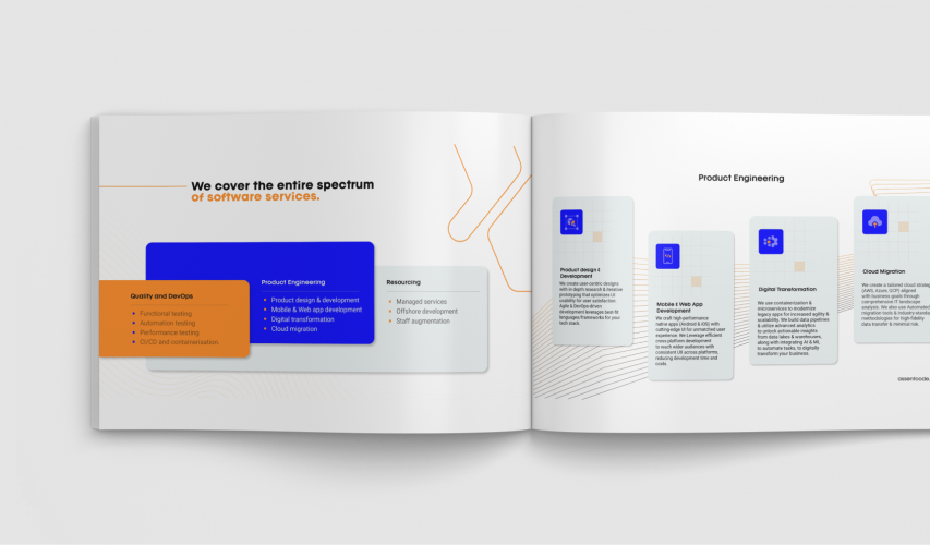 Company profile for an IT company screenshot 2