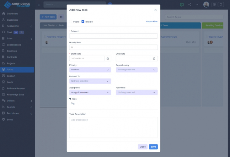 Confidence CRM screenshot 3