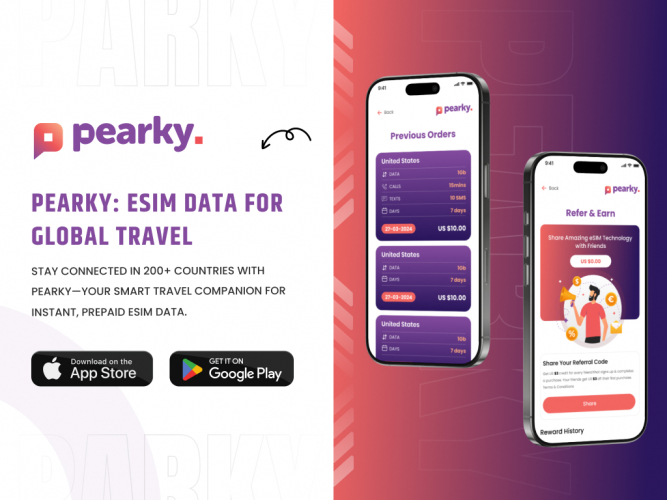 Pearky – eSIM Activation & Global Connectivity App screenshot 1