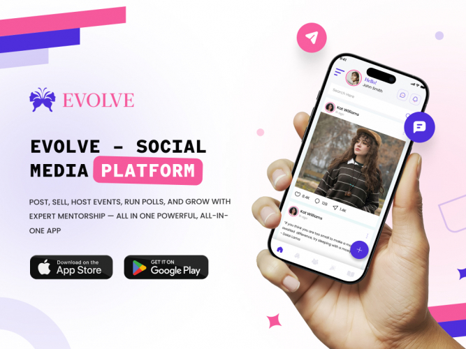 Evolve - The Future of Social Media, Reinvented screenshot 1