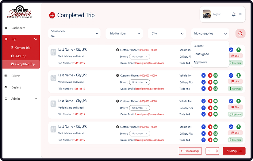 Vehicle Delivery Management Software screenshot 2