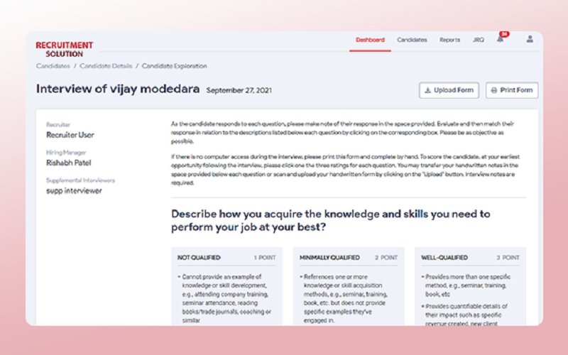 Recruitment Management Software screenshot 1