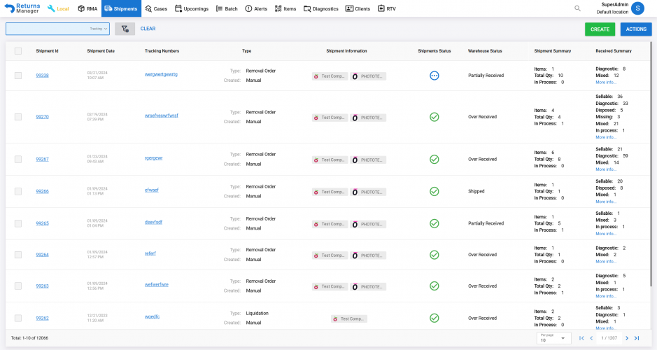 Returns Manager screenshot 4