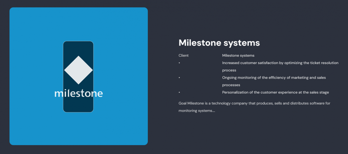 Milestone systems screenshot 1