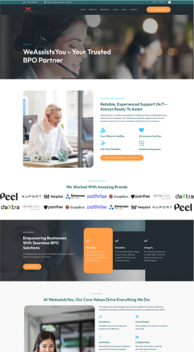 Website Redesign for WeAssistsYou LLC by UXOcean screenshot 1