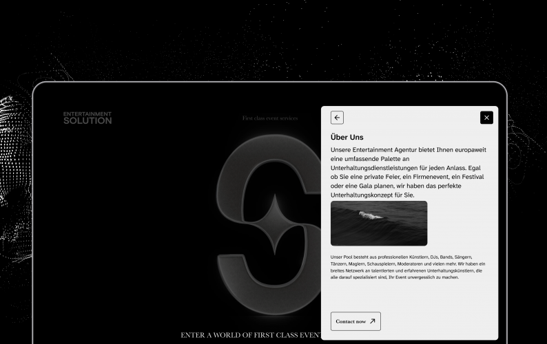 3D Branding and Landing for Event Management Company screenshot 1