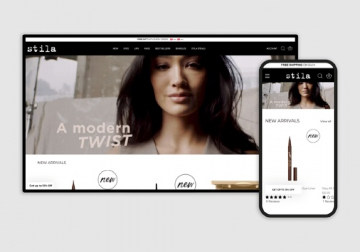 Store design & development for Stila Cosmetics screenshot 1