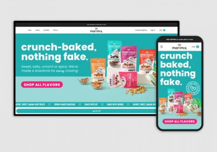 Marimix store's custom design and development screenshot 1