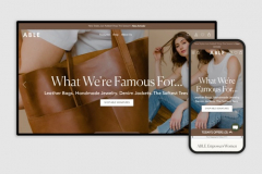 Custom Designed & Developed Store ABLE Clothing