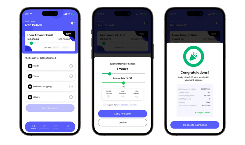 PWA Application for Short-Term Loan Processing screenshot 1